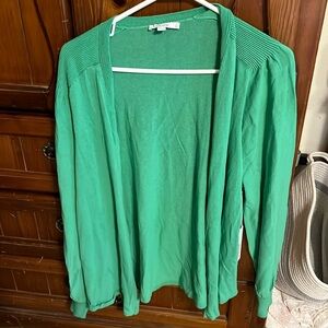 Green cardigan